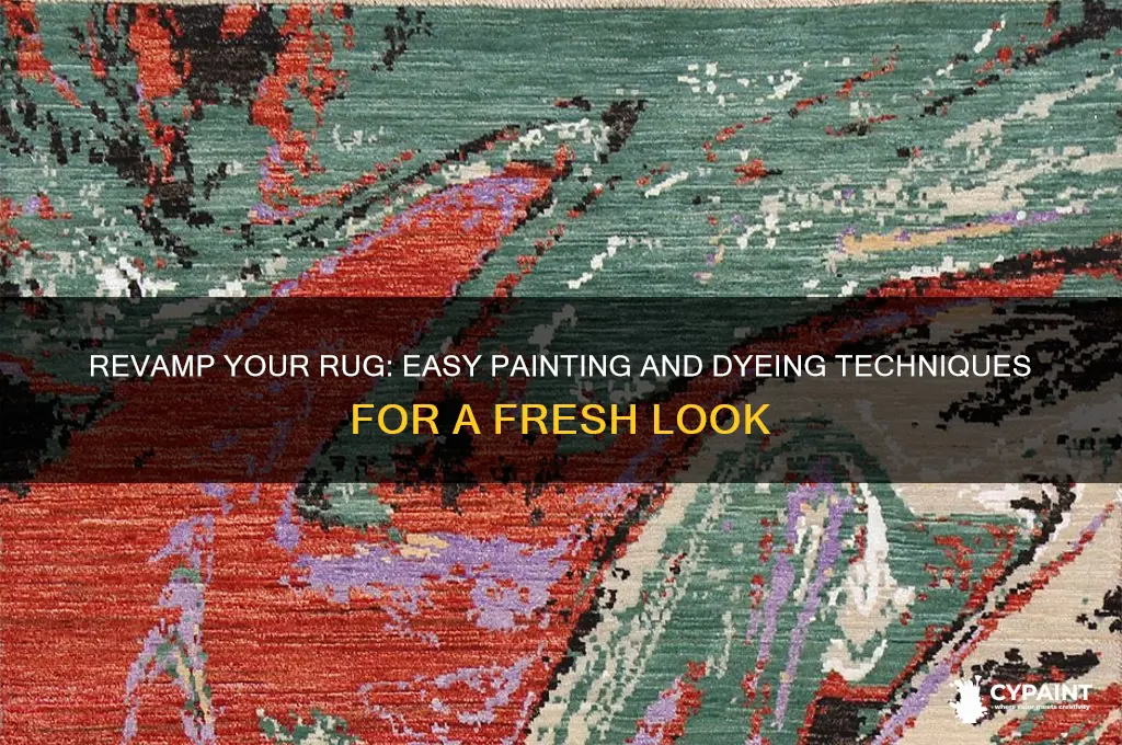 how to paint or dye a rug