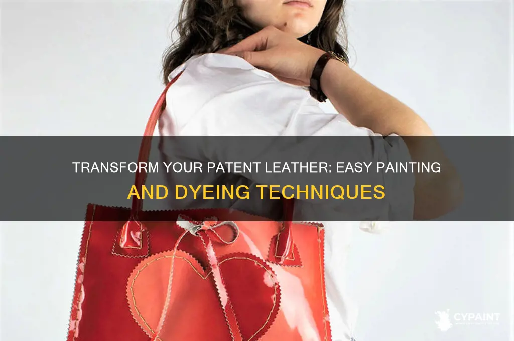 how to paint or dye patent leather