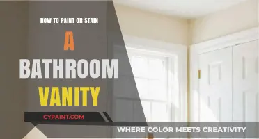 Transform Your Bathroom Vanity: Easy Painting and Staining Techniques