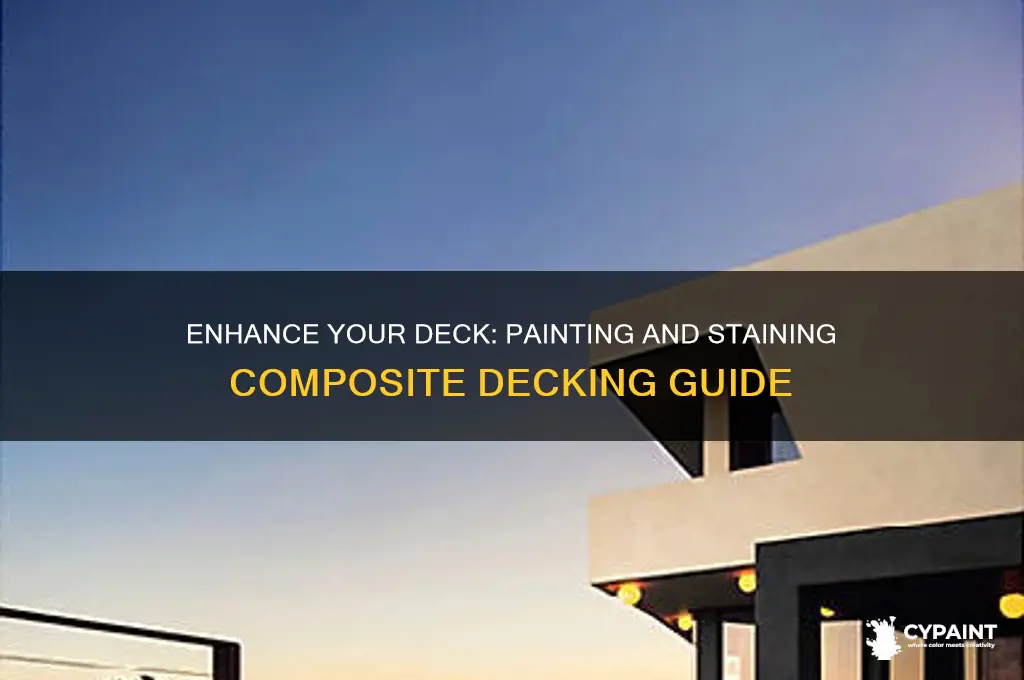 how to paint or stain composite decking