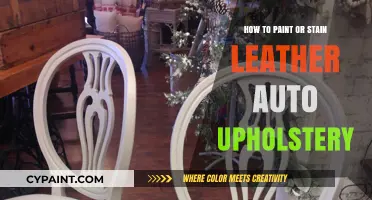 Revamp Your Car Interior: Painting & Staining Leather Auto Upholstery Guide
