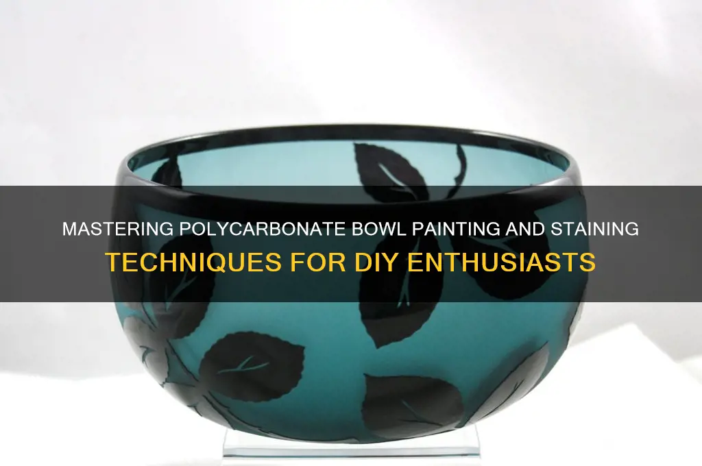 how to paint or stain polycarbonate bowls
