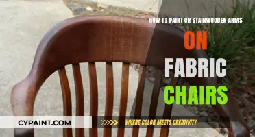 Revamping Fabric Chairs: Painting & Staining Wooden Arms