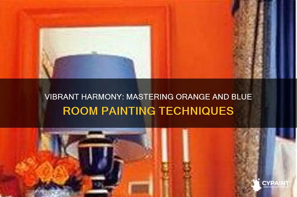 how to paint orange and blue rooms