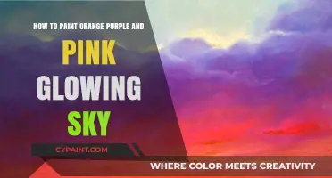 Create a Vibrant Sunset Sky with Orange, Purple and Pink