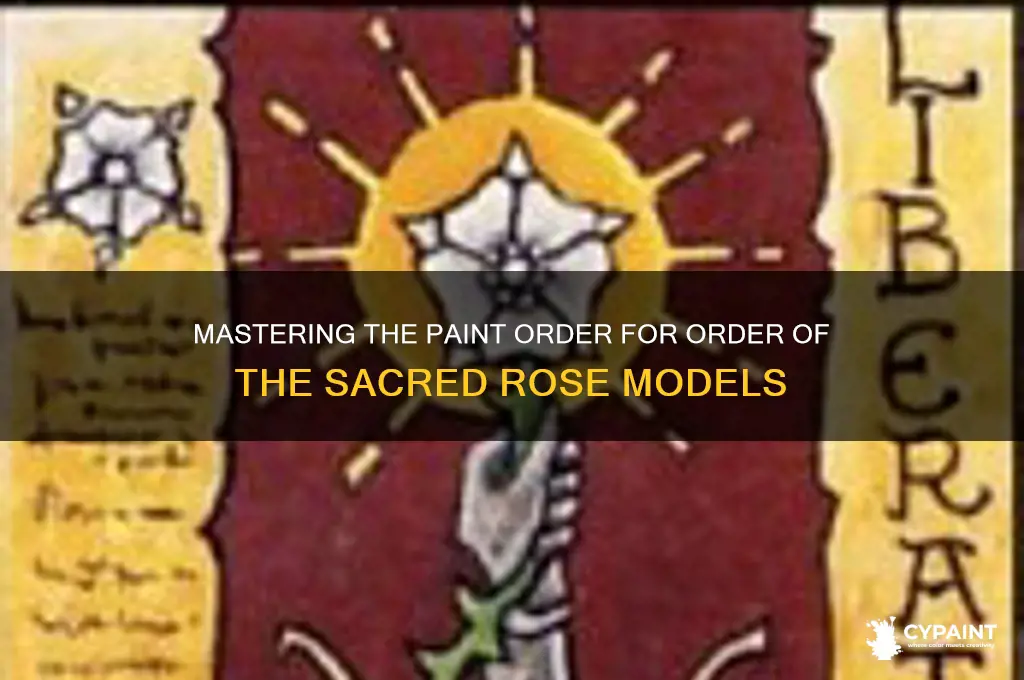 how to paint order of the sacred rose