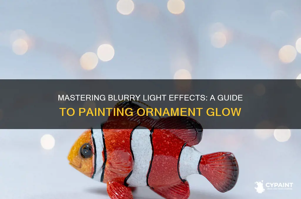 how to paint ornament with blurry lights