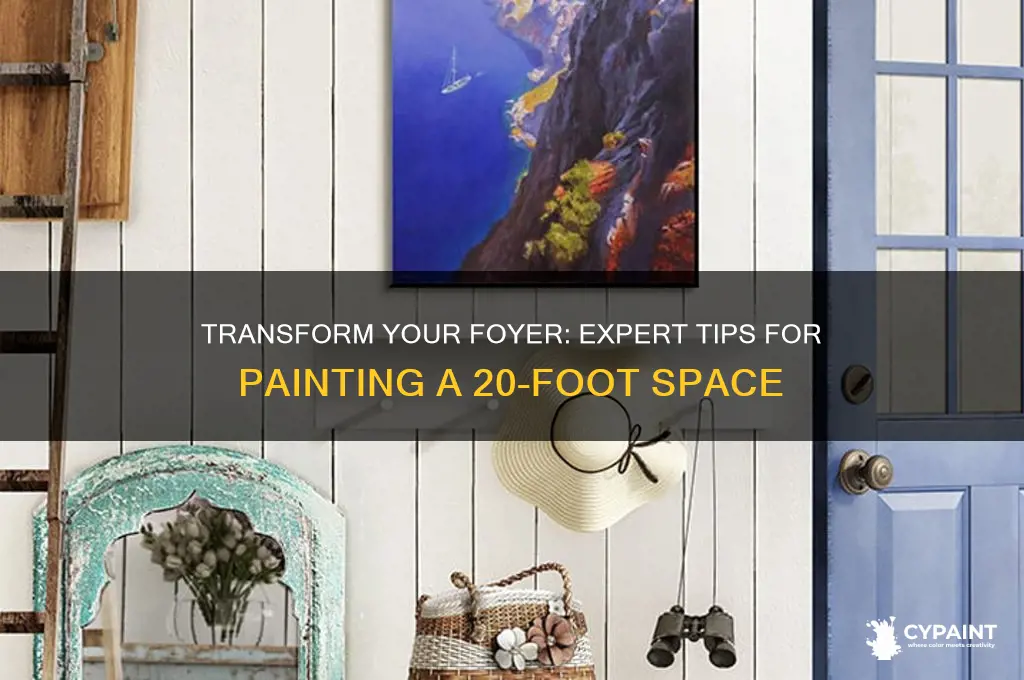 how to paint our 20 foot foyer