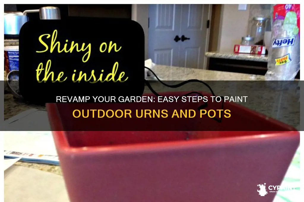 how to paint ourtdoor urns and pots