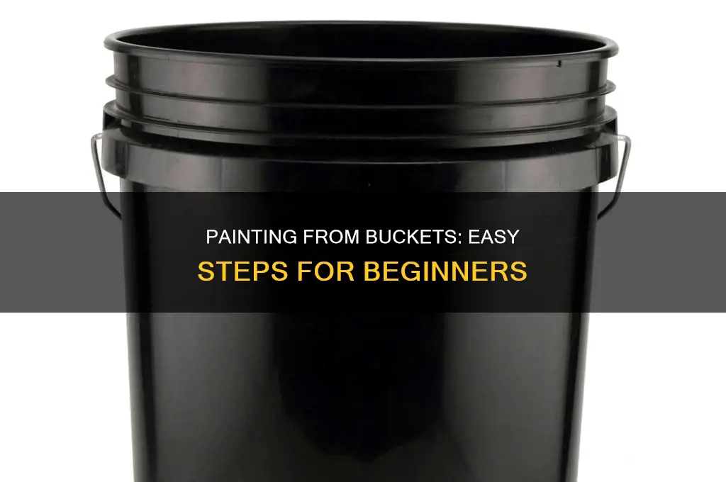 how to paint out of a 5 gallon bucket