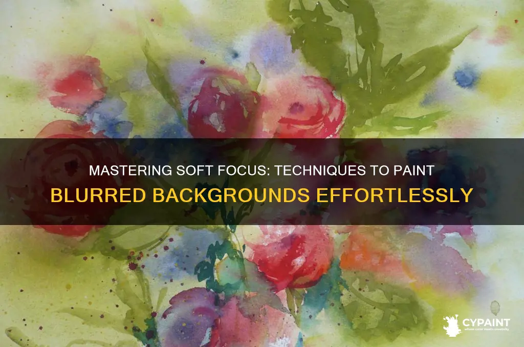 how to paint out of focus background