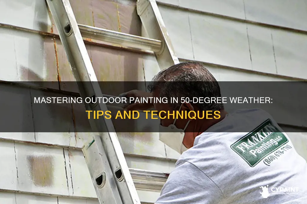 how to paint outside in 50 degree weather