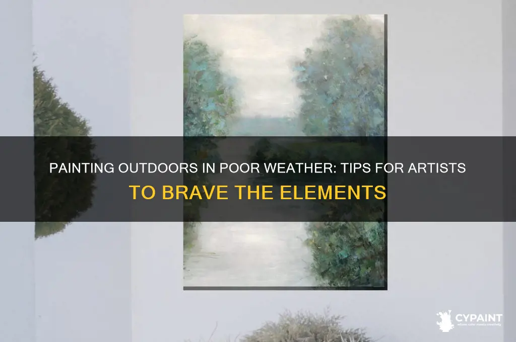 how to paint outside in bad weather