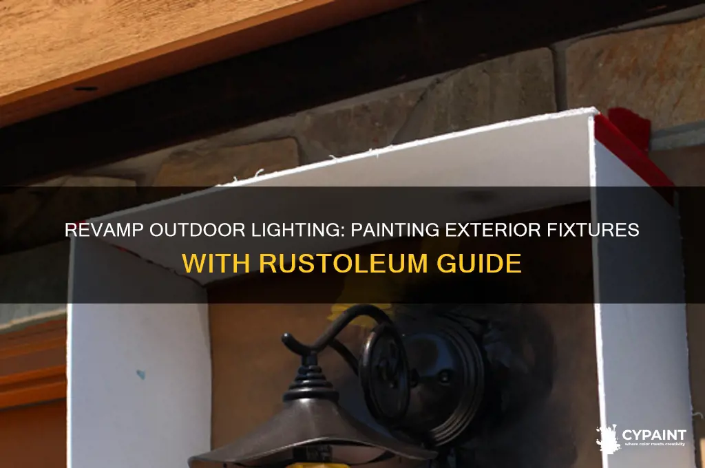 how to paint outside light fixtures with rustoleum