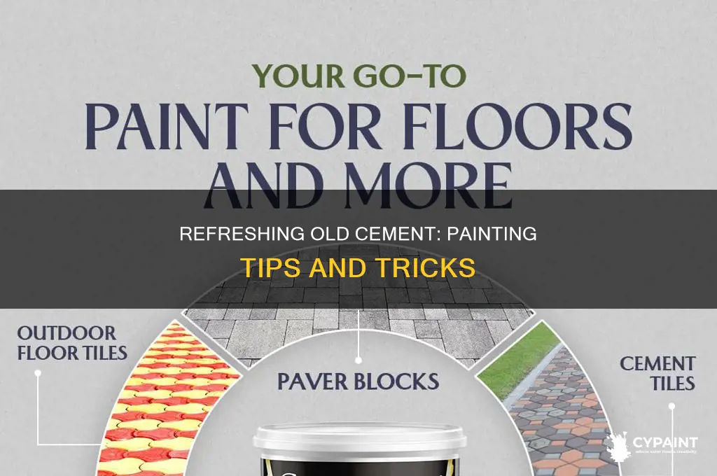 how to paint outsise cement that was painted before