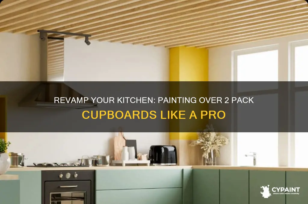 how to paint over 2 pack kitchen cupboards