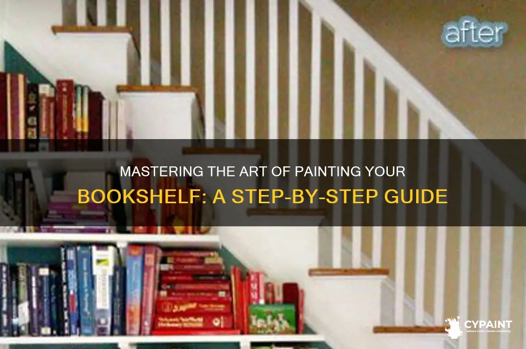 how to paint over a book shelf properly