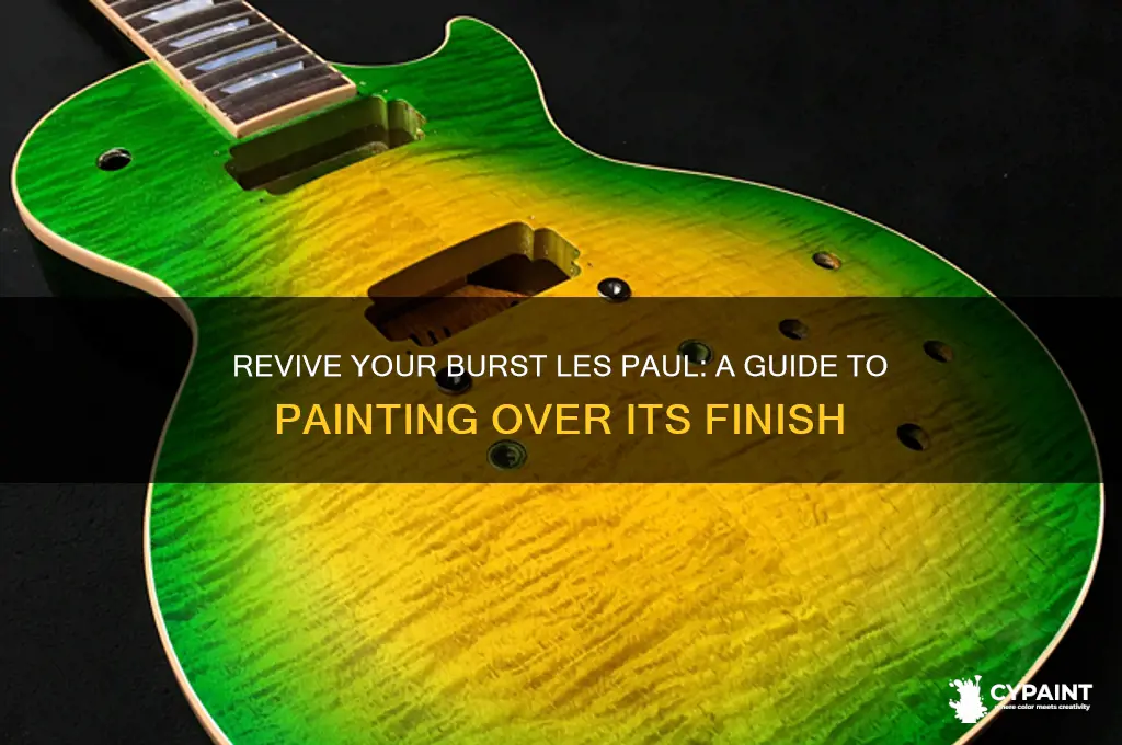 how to paint over a burst lespaul