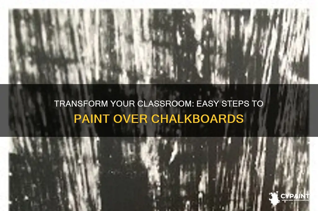 how to paint over a classroom chalkboard