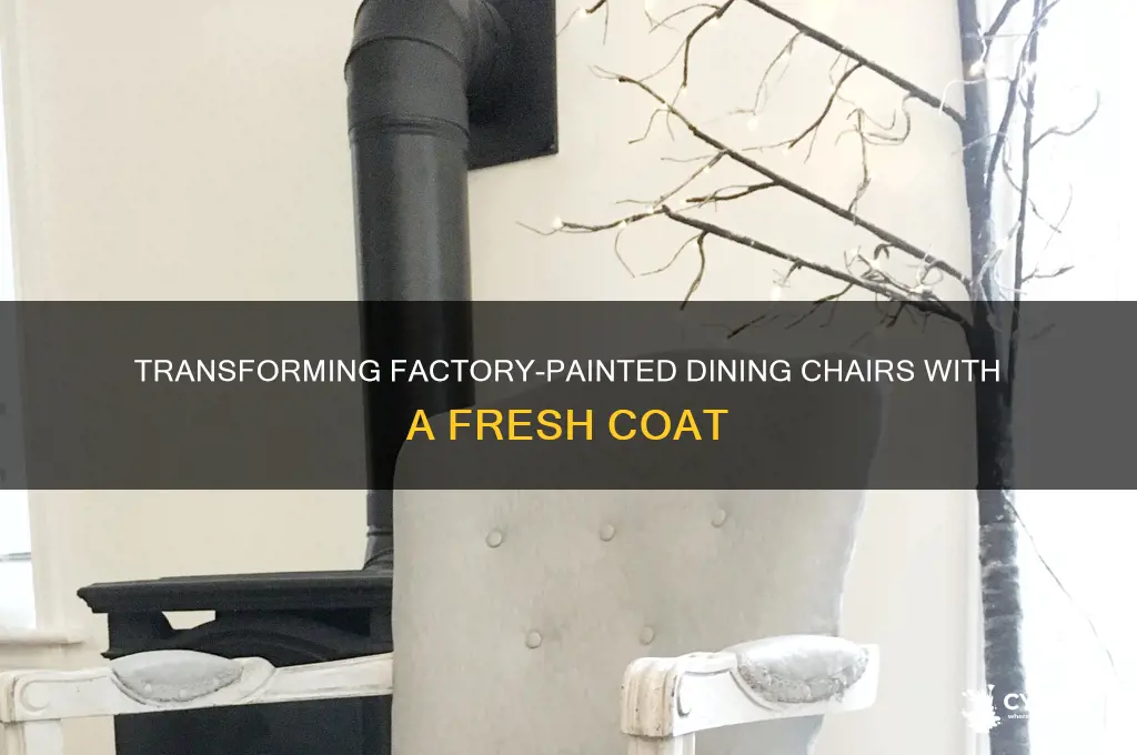 how to paint over a factory painted dining chair