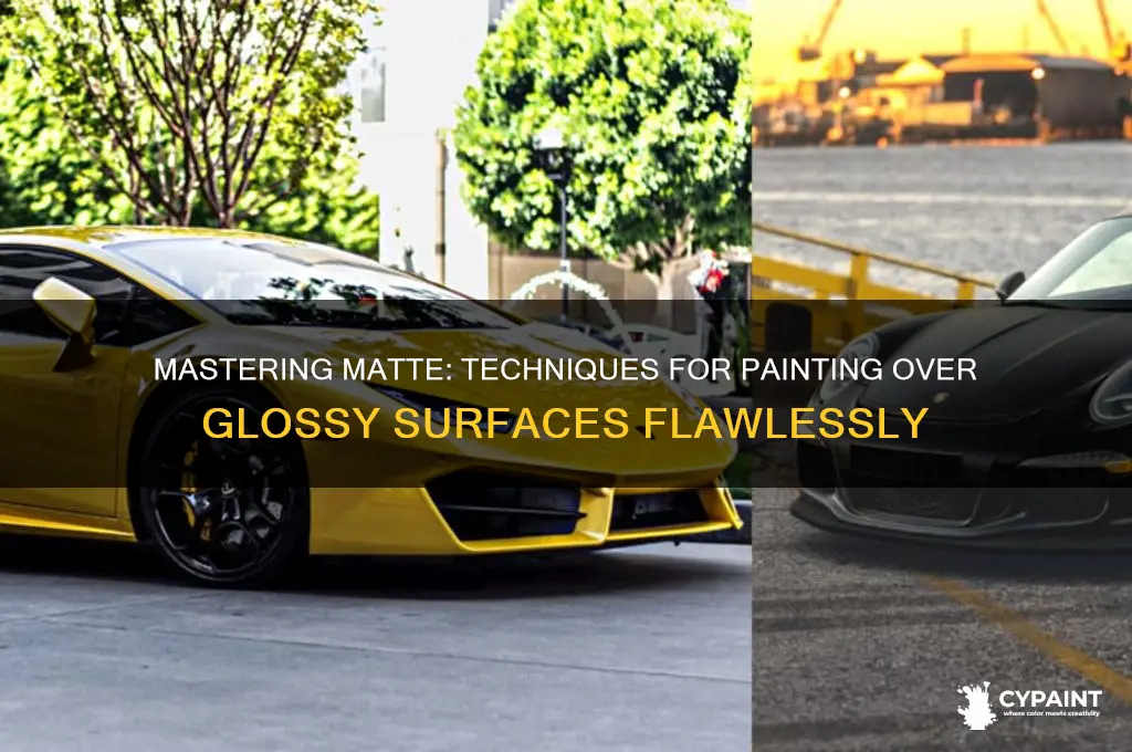 how to paint over a gloss medium