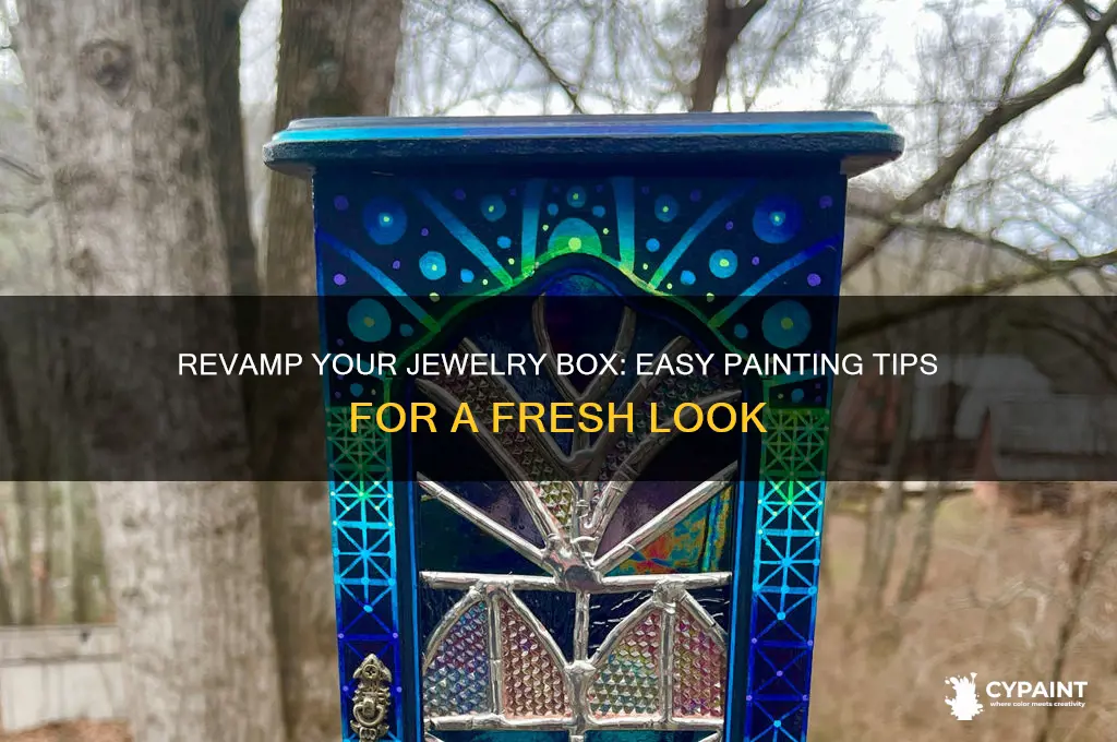 how to paint over a jewelry box