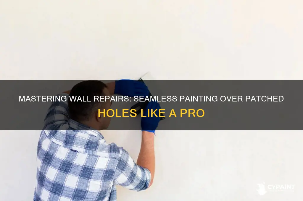 how to paint over a patched hole