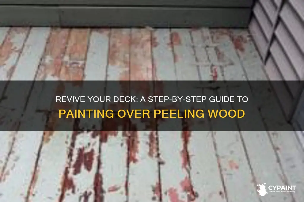how to paint over a peeling deck