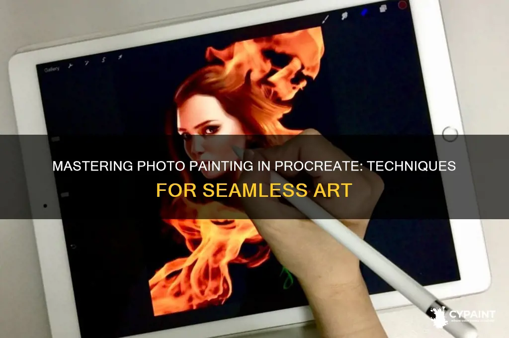 how to paint over a photo procreate