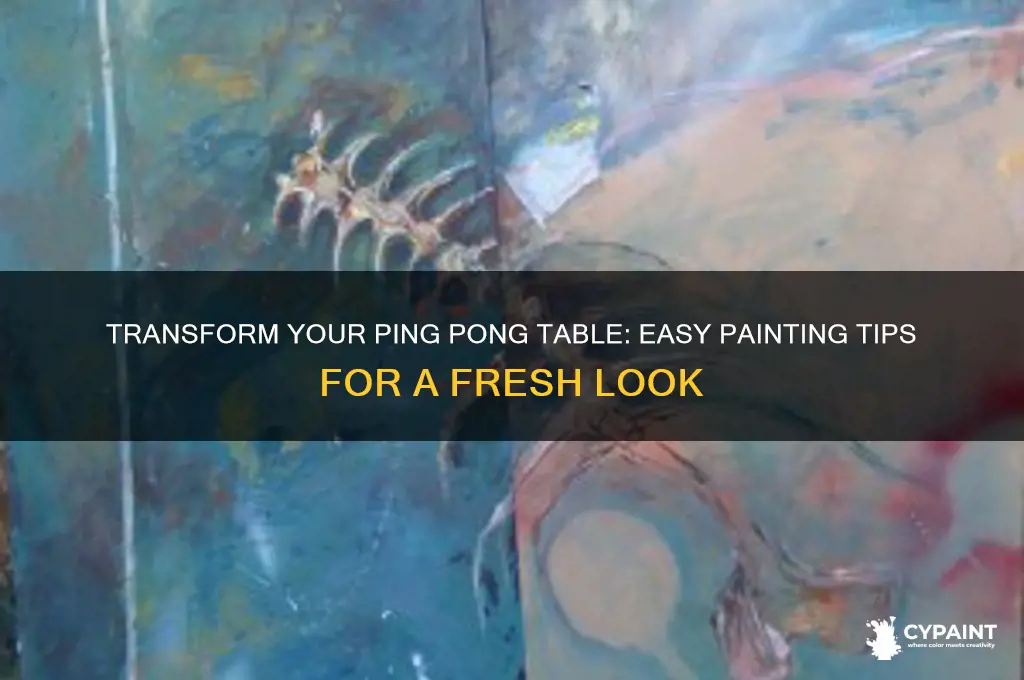 how to paint over a ping pong table