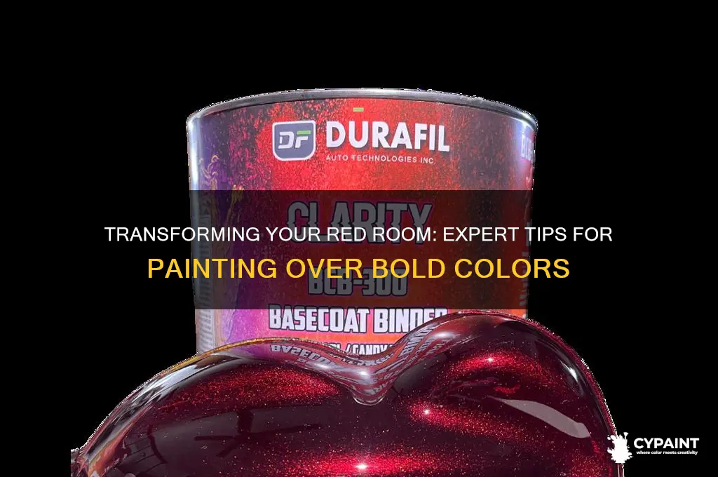 how to paint over a red room