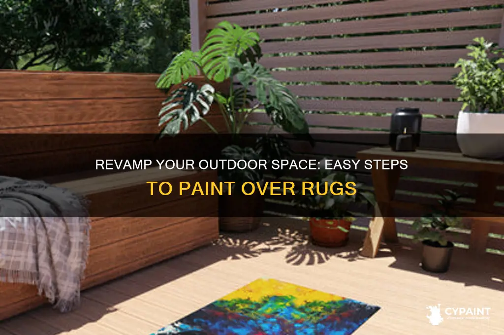 how to paint over an outdoor rug