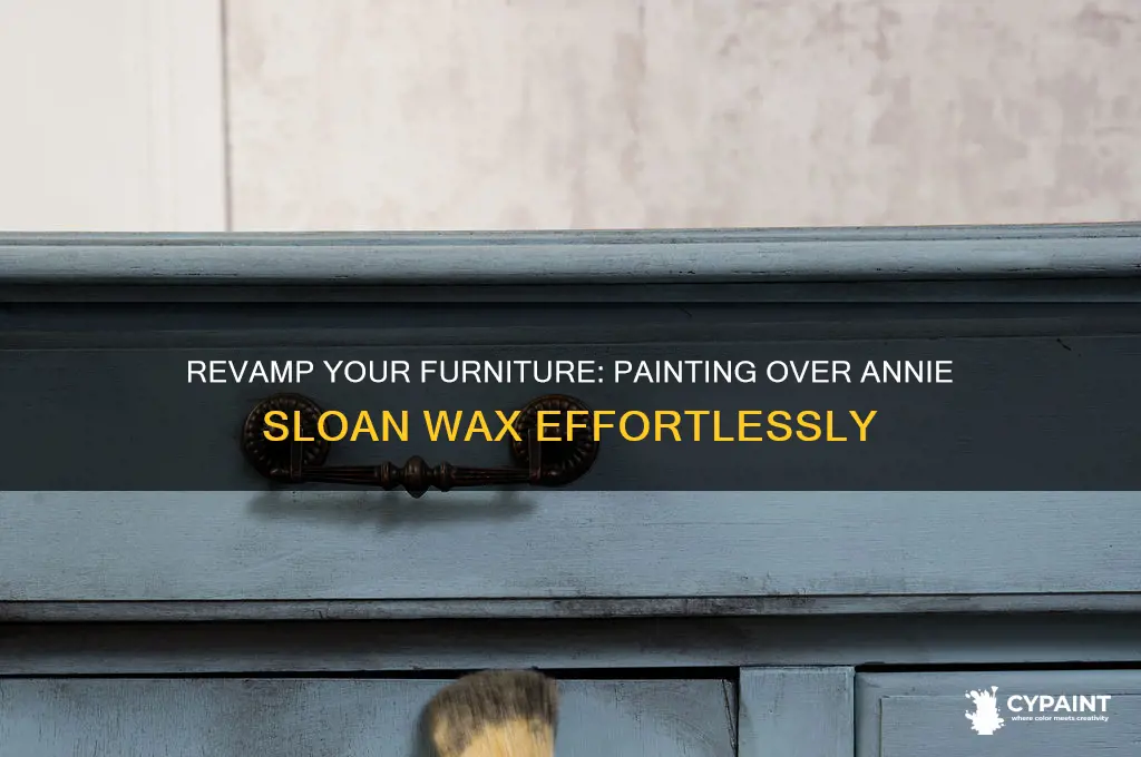 how to paint over annie sloan wax