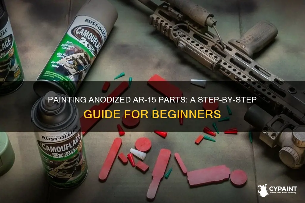 how to paint over anodized ar 15 parts