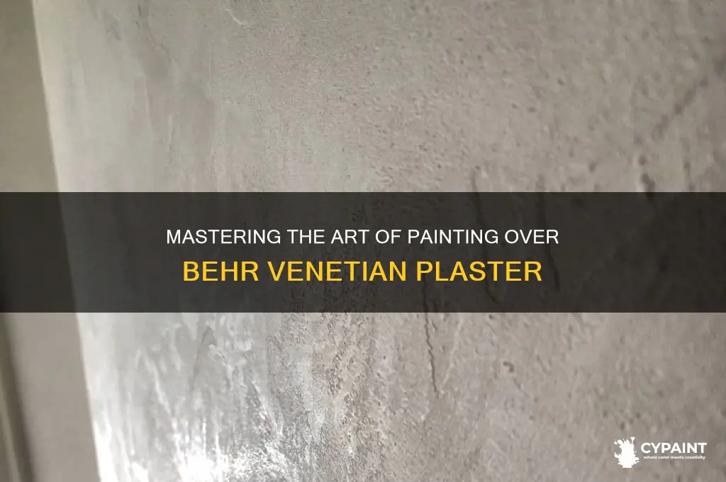 how to paint over behr venetian plaster