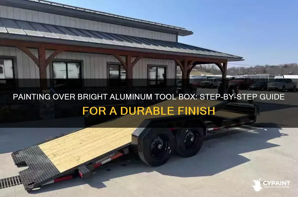 how to paint over bright aluminum tool box