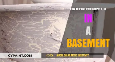 Basement Makeover: Painting Over Carpet Glue