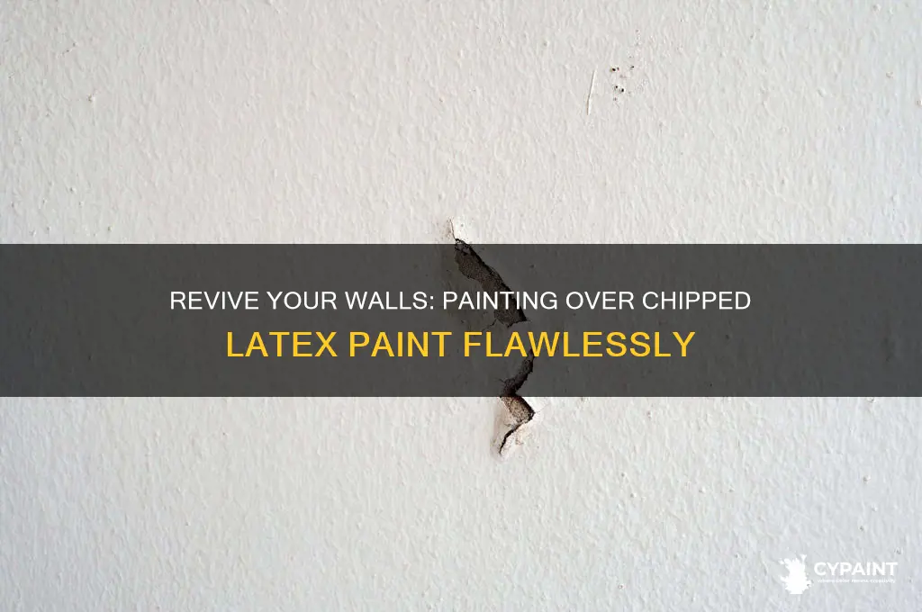 how to paint over chipped latix paint