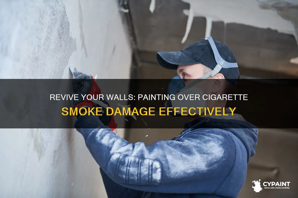 how to paint over cigarette smoke damage