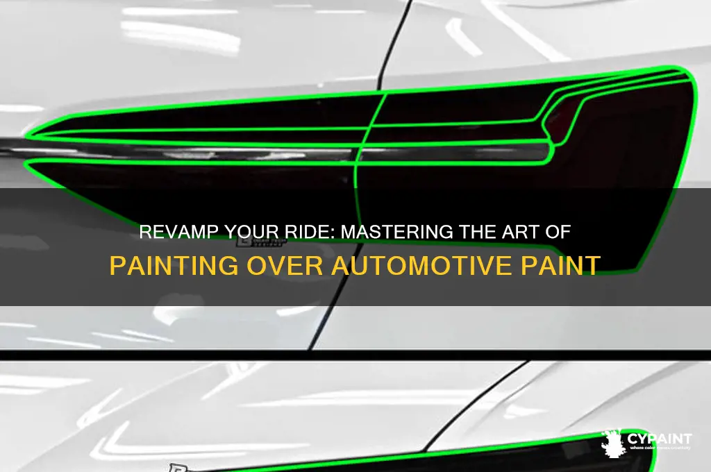 how to paint over existing automotive paint