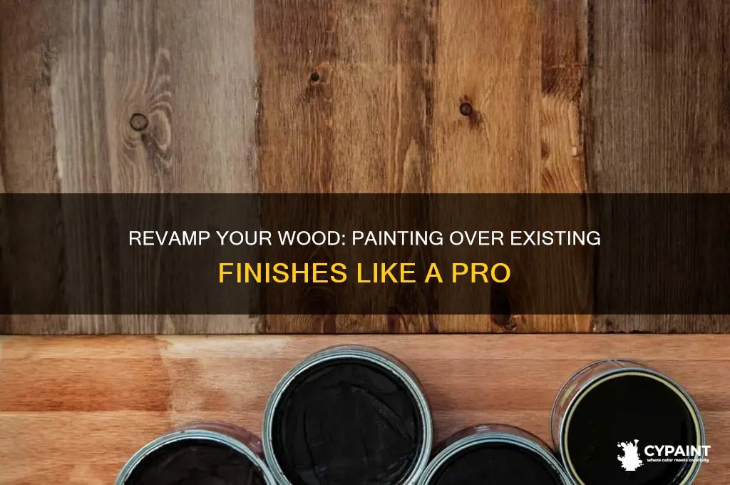 how to paint over existing finish on woood