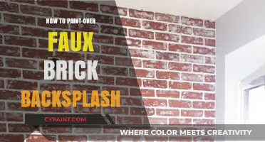 Transform Your Kitchen: Painting Over Faux Brick Backsplash Made Easy