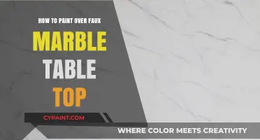 Revamp Your Faux Marble Table Top: Easy Painting Techniques Revealed