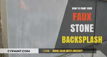 Revamp Your Kitchen: Painting Over Faux Stone Backsplash Made Easy