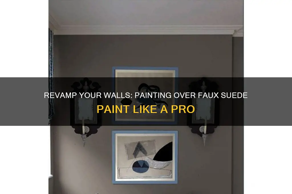 how to paint over faux suede paint