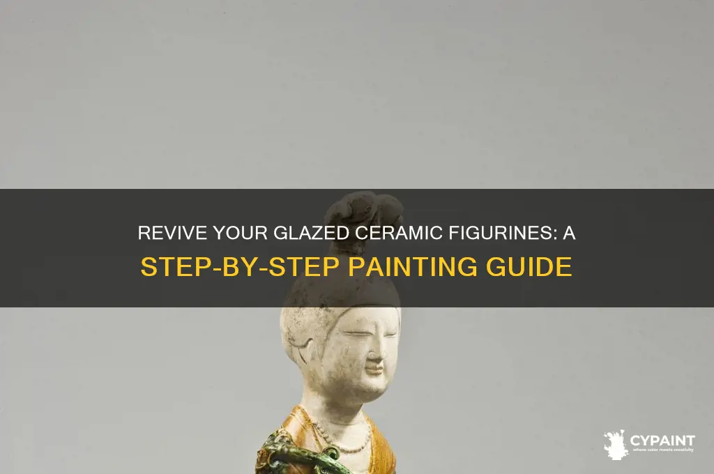 how to paint over glazed ceramic figurines