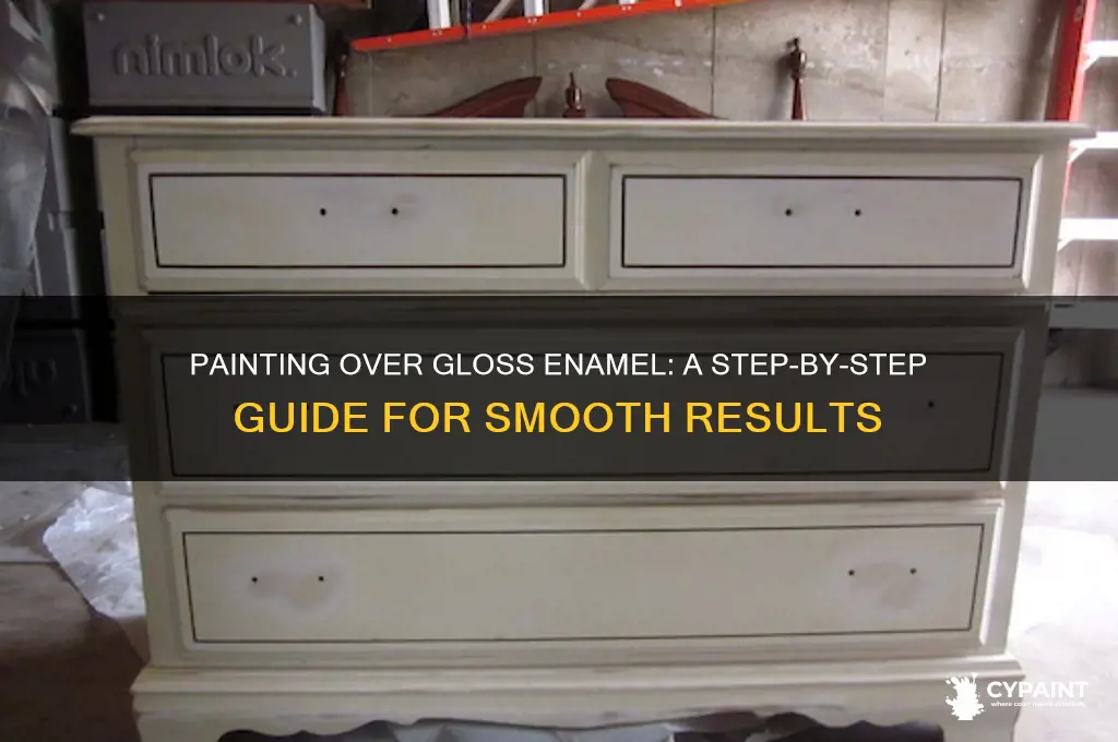 how to paint over gloss enamal paint