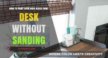 Effortless Gloss Desk Makeover: Paint Over High Gloss Without Sanding