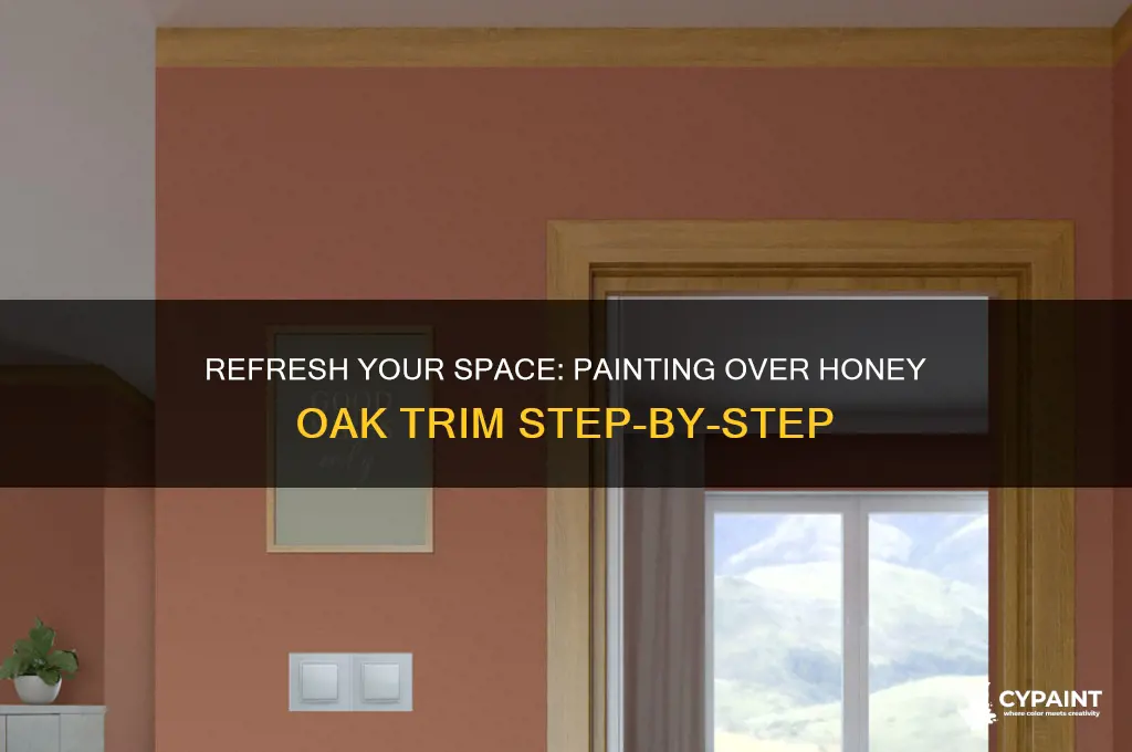 how to paint over honey oak trim