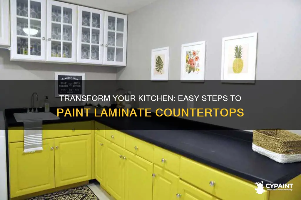 how to paint over laminate counter tops